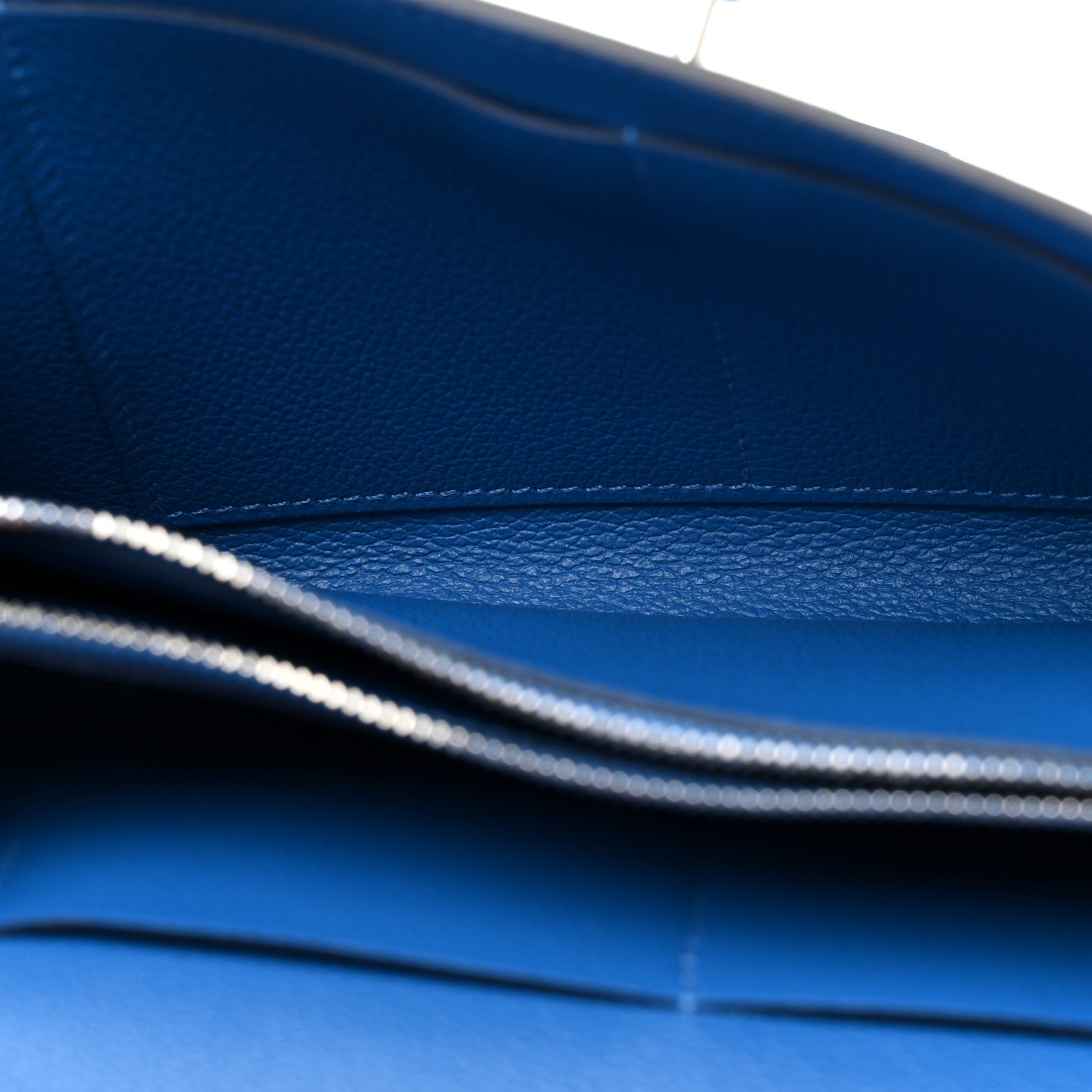 Hermes Evercolor Kelly To Go Wallet Bleu France 5 of 10