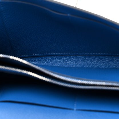 Hermes Evercolor Kelly To Go Wallet Bleu France 5 of 10