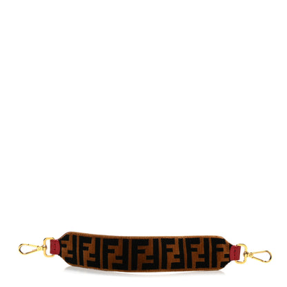 Fendi Velvet FF Mini Strap You Tobacco Fragola 1 of 4
