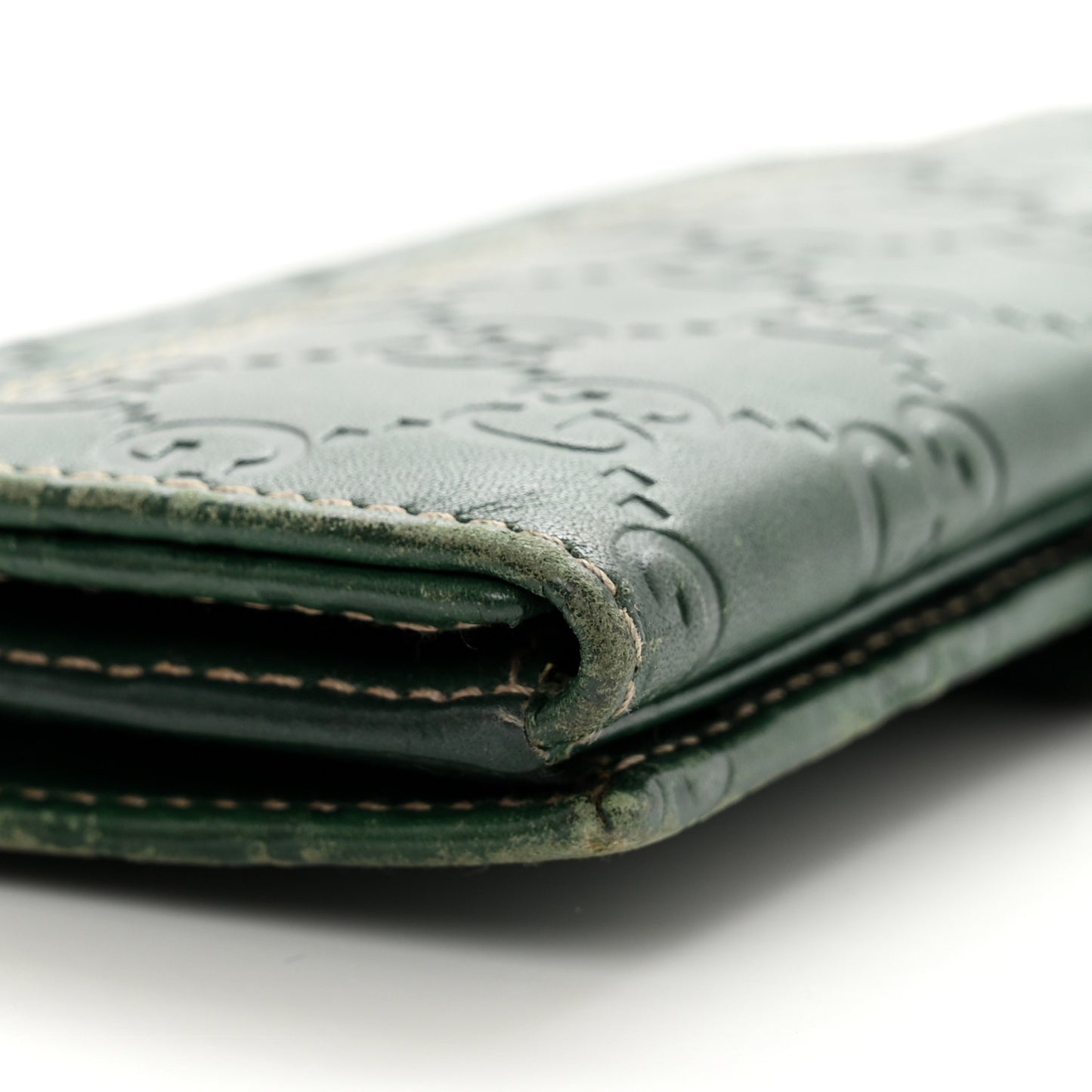 Guccissima Continental Flap Wallet Green