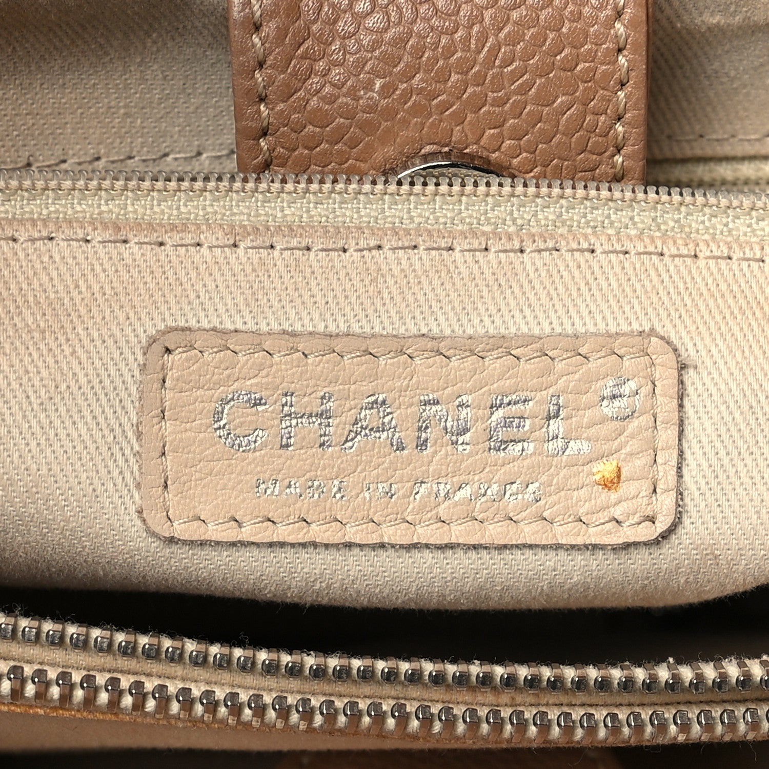 Chanel Caviar Medium Soft CC Top Handle Tote Dark Beige 6 of 16