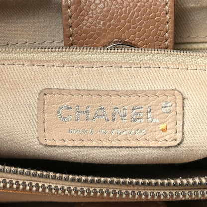 Chanel Caviar Medium Soft CC Top Handle Tote Dark Beige 6 of 16