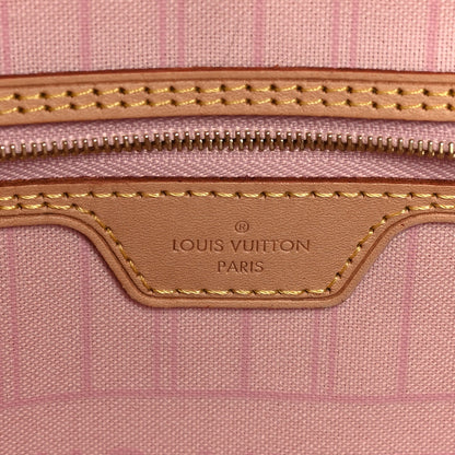 Louis Vuitton Damier Azur Neo Neverfull MM Rose Ballerine 7 of 10