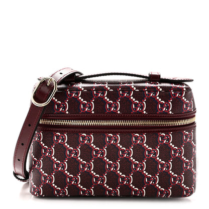 Gucci GG Shadow Supreme Canvas Mini Crossbody Bag Rosso Ancora Red 1 of 9