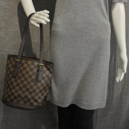 Louis Vuitton Damier Ebene Marais Bucket 23 8 of 10