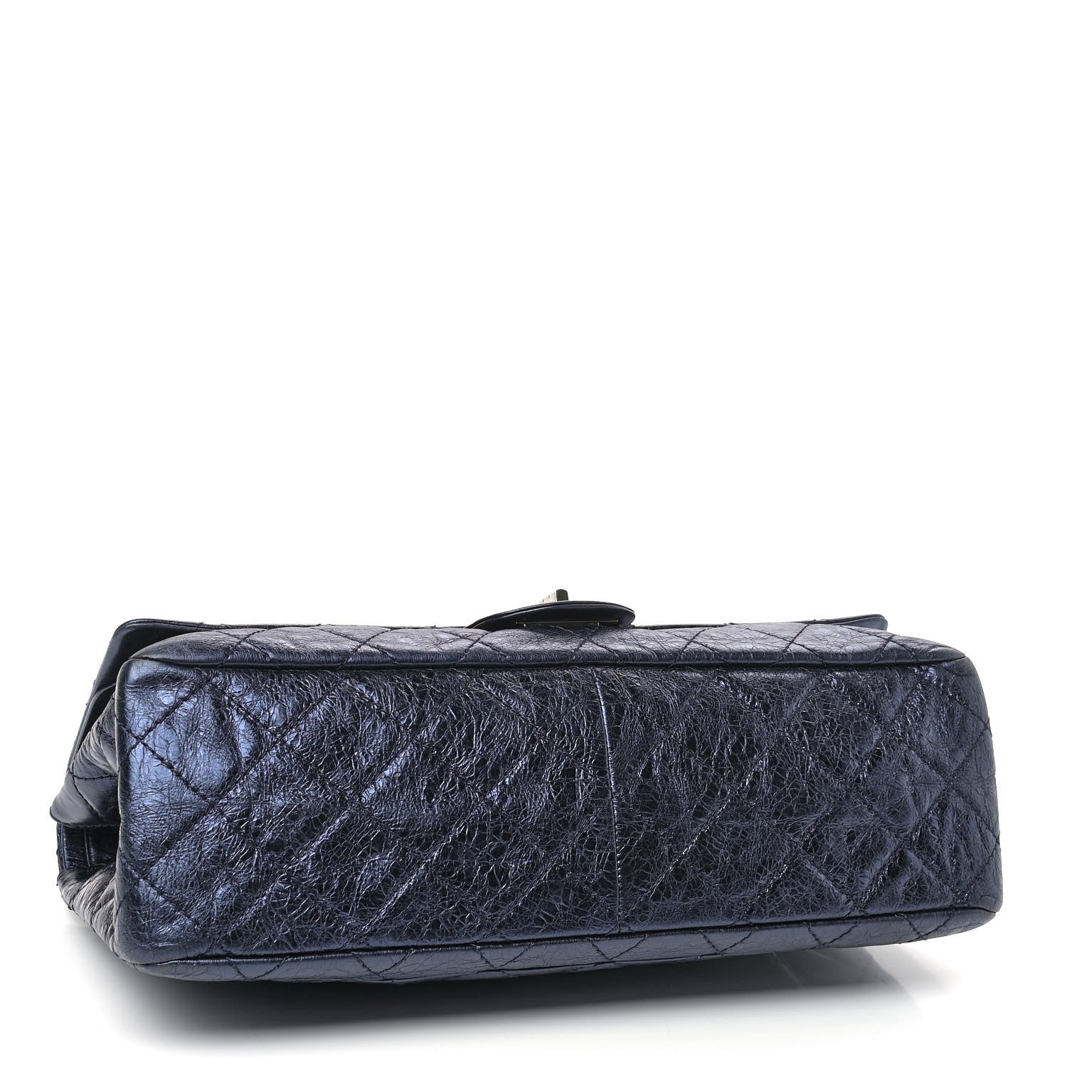 Chanel Metallic Aged Calfskin Quilted 2.55 Reissue 228 Flap Blue 3 of 8