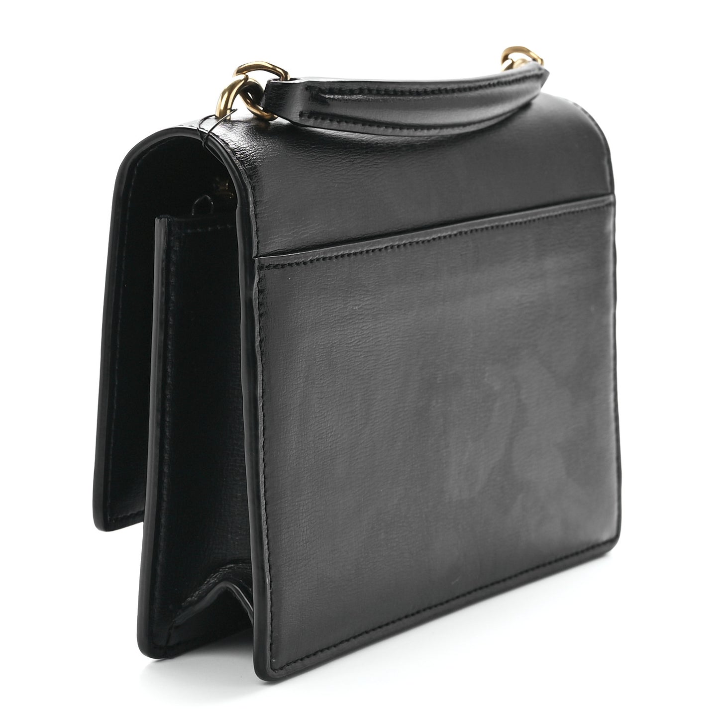 Calfskin Monogram Sunset Chain Wallet Black