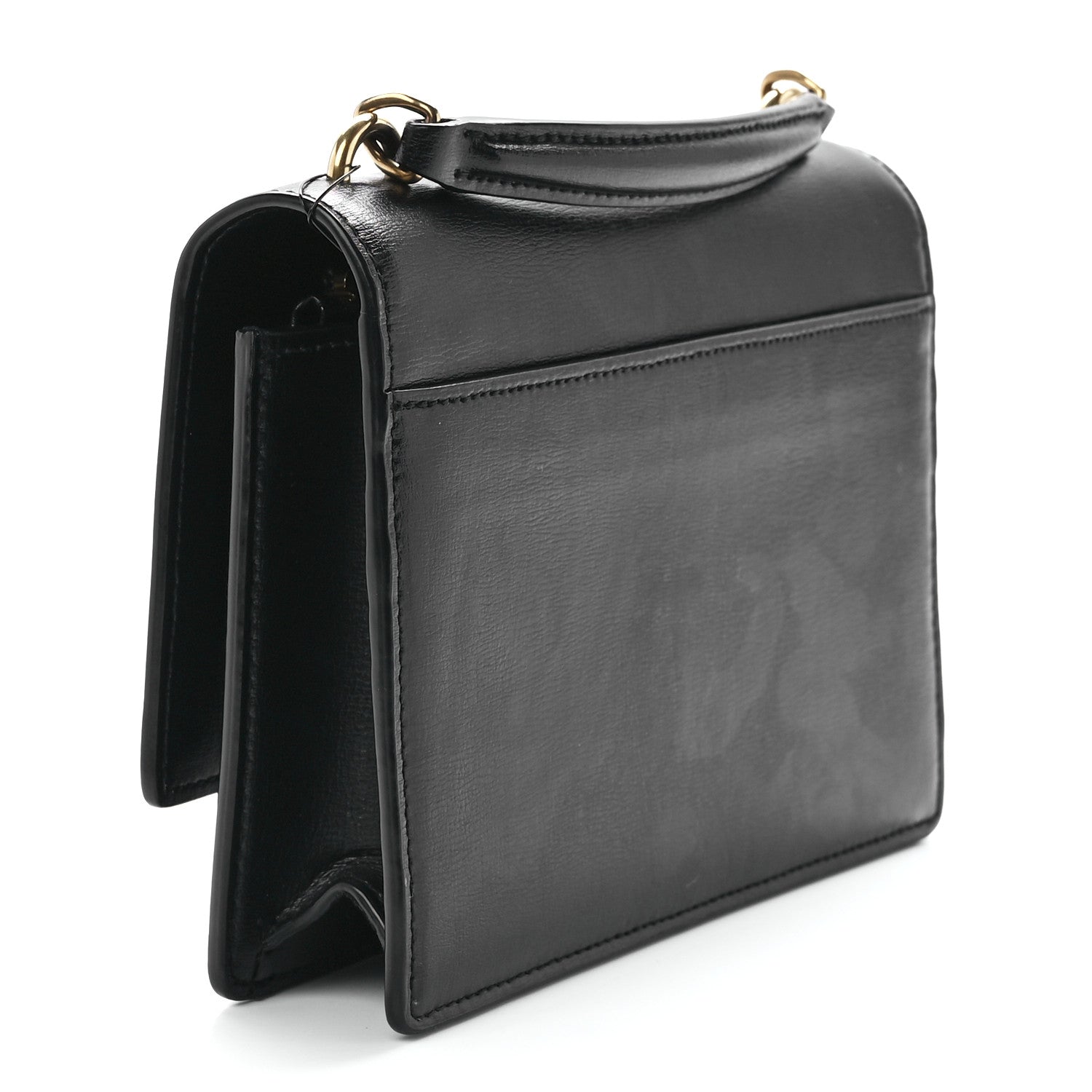Saint Laurent Calfskin Monogram Sunset Chain Wallet Black 3 of 11