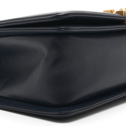 Chanel Lambskin Quilted Medium Boy Flap Dark Navy Navy 16 of 19