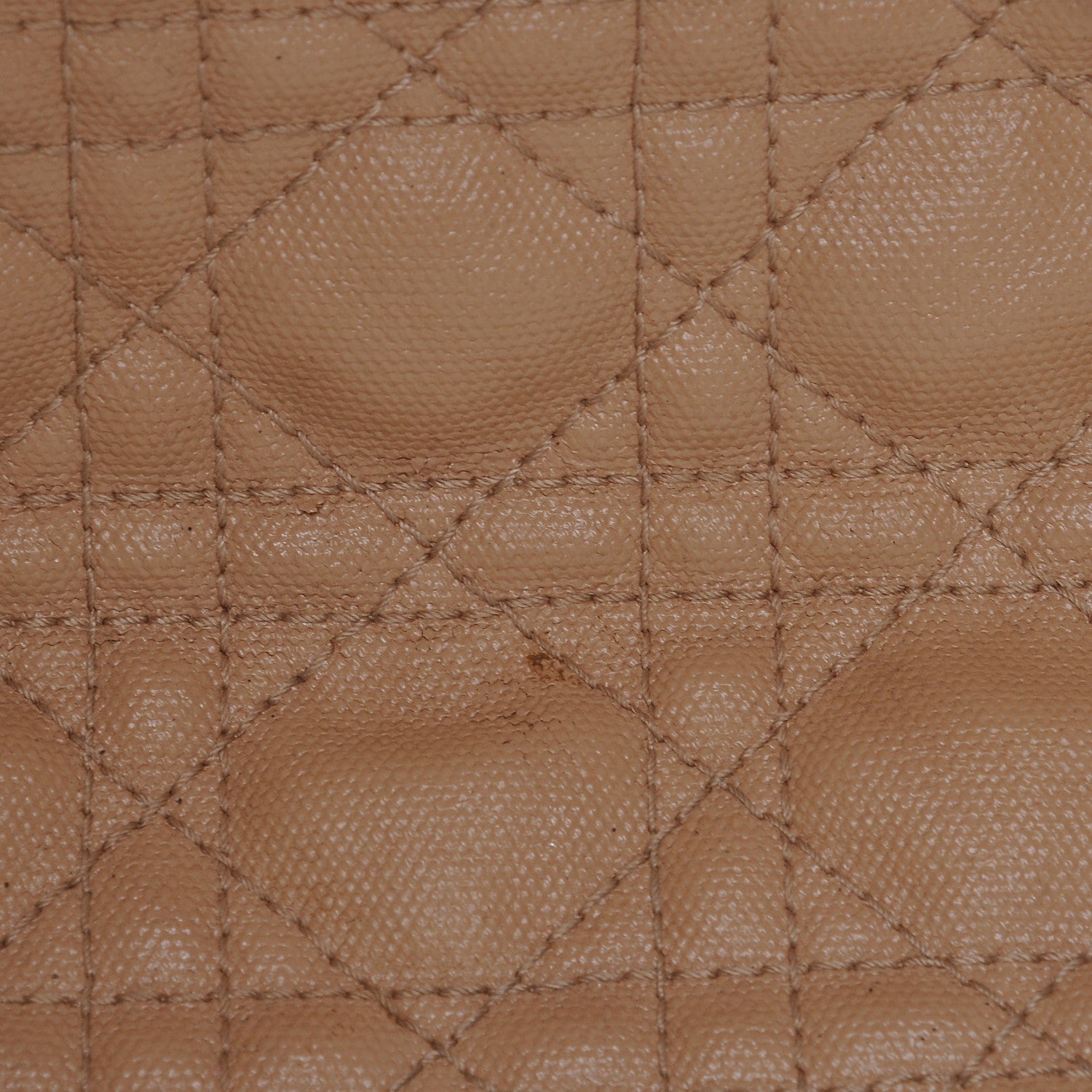 Christian Dior Coated Canvas Cannage Small Panarea Tote Beige 14 of 18