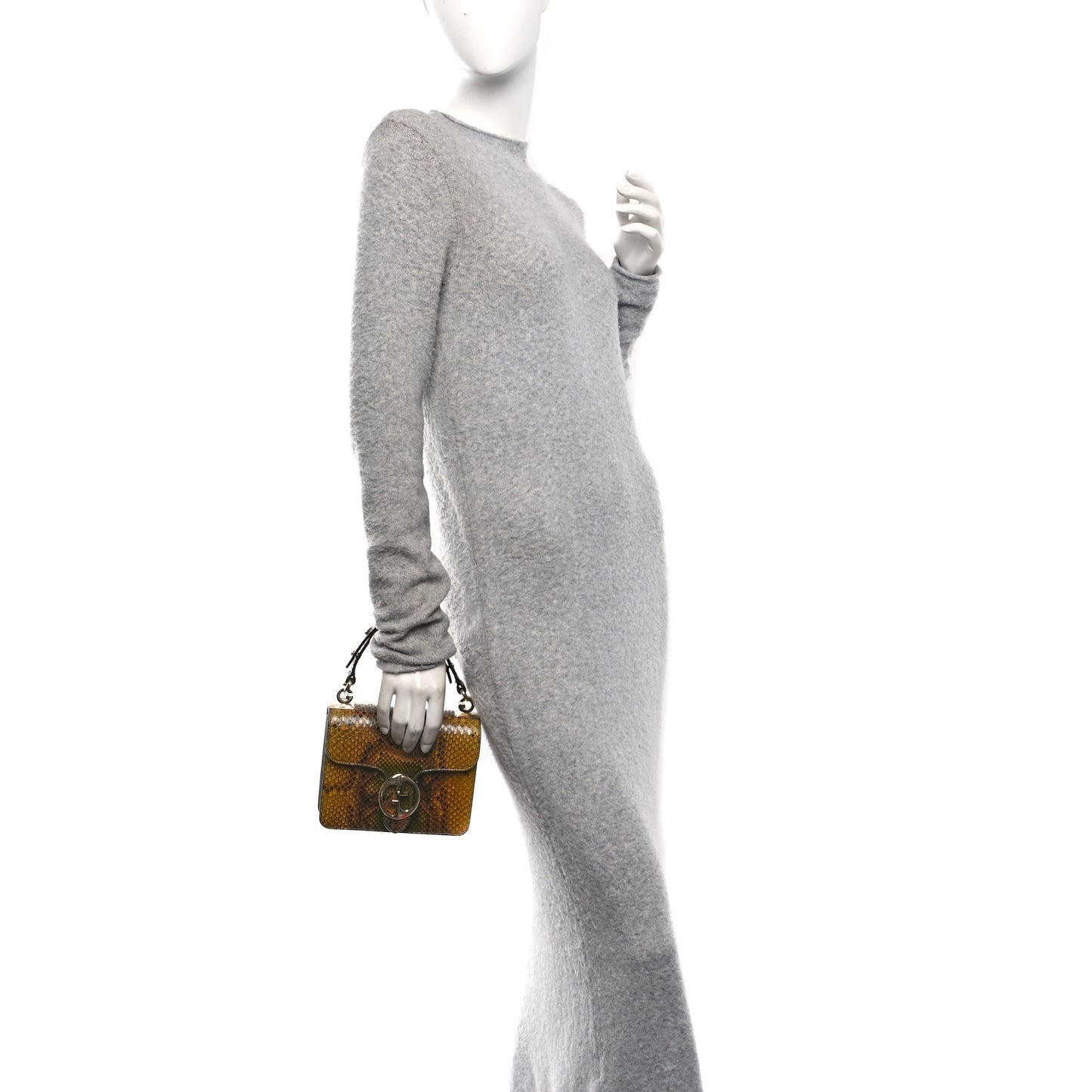 Snakeskin Small 1973 Top Handle Bag Yellow