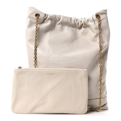 Saint Laurent Lambskin Matelasse Monogram Medium Jamie 4.3 Pochon Blanc Vintage 3 of 11
