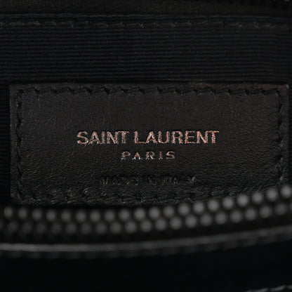 Saint Laurent Calfskin Y Quilted Monogram Monochrome Medium Loulou Chain Satchel Black 6 of 13