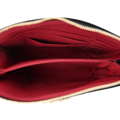 Chanel Shiny Goatskin Quilted Small Chanel 19 Pouch With Handle Black 5 of 9