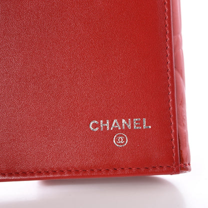 Chanel Patent Camellia Embossed Flap Wallet Dark Red 7 of 10