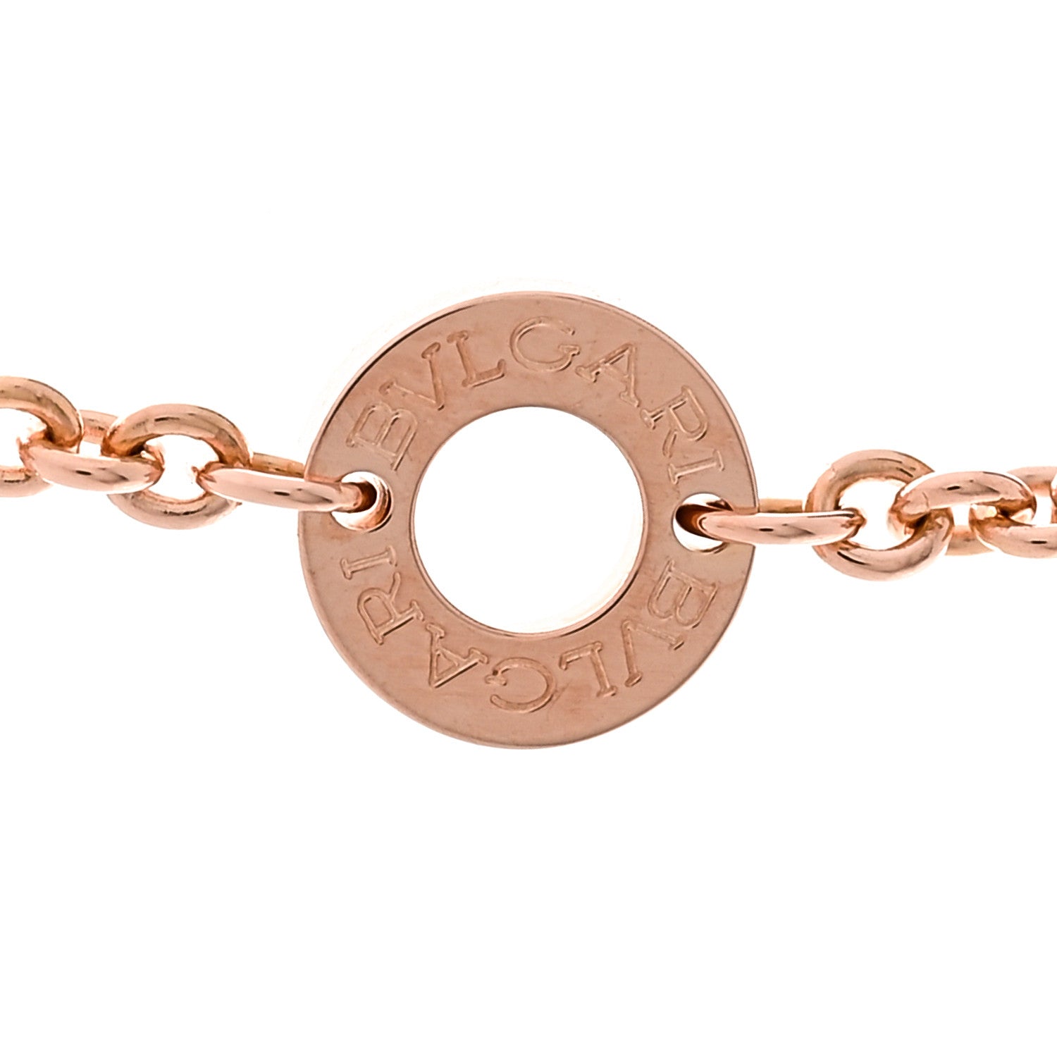 Bulgari 18K Rose Gold Diamond B.Zero1 Open Legends Pendant Necklace 5 of 7