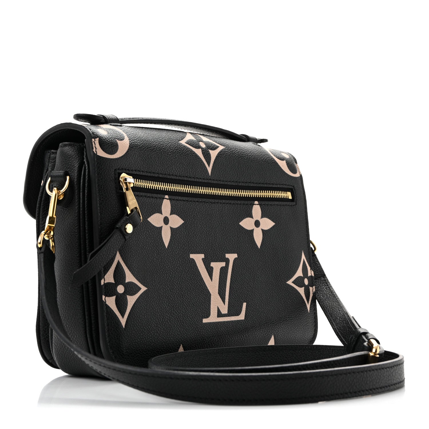 Louis Vuitton Empreinte Monogram Giant Pochette Metis Black Beige 3 of 14