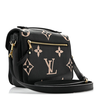 Louis Vuitton Empreinte Monogram Giant Pochette Metis Black Beige 3 of 14