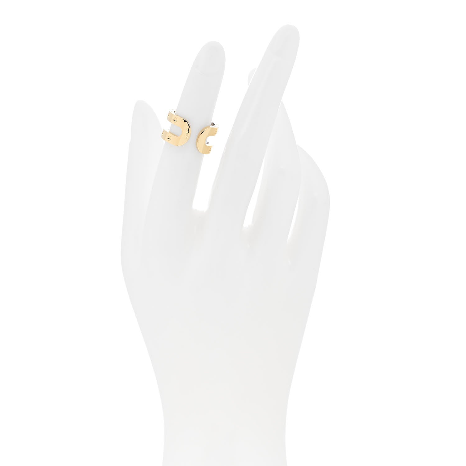 Roberto Coin 18K Yellow Gold Double Symphony Pois Moi Band Ring 47 4.25 2 of 5