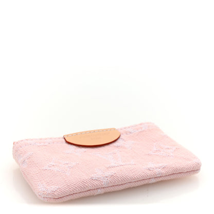 Louis Vuitton Monogram Denim Key Pouch Washed Pink 4 of 7