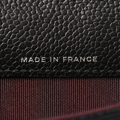 Chanel Caviar Quilted Flap Card Holder Wallet Black 7 of 9