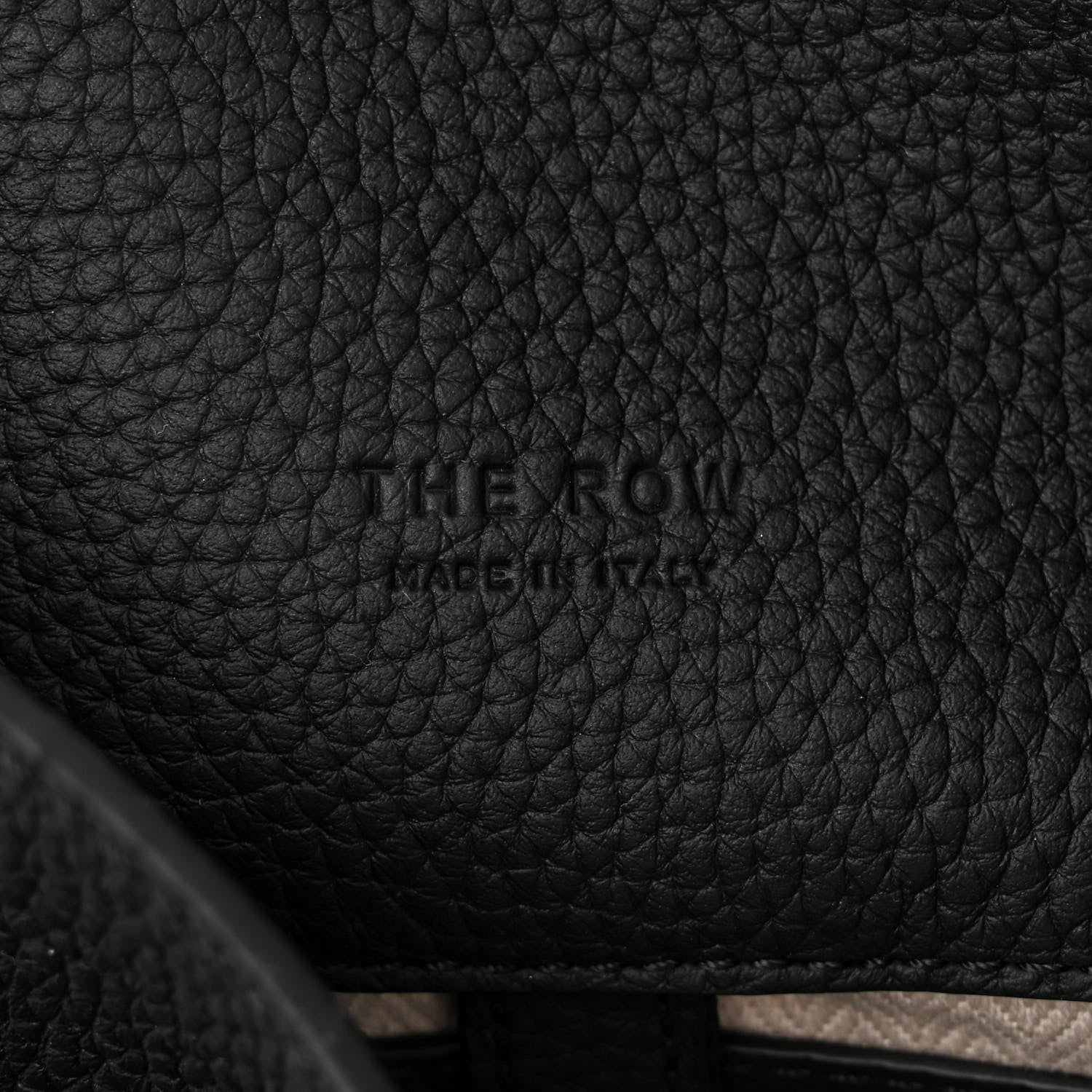 The Row Matte Grained Calfskin Soft Margaux 15 Black 6 of 9