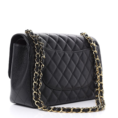 Chanel Caviar Quilted Jumbo Double Flap Black 3 of 11