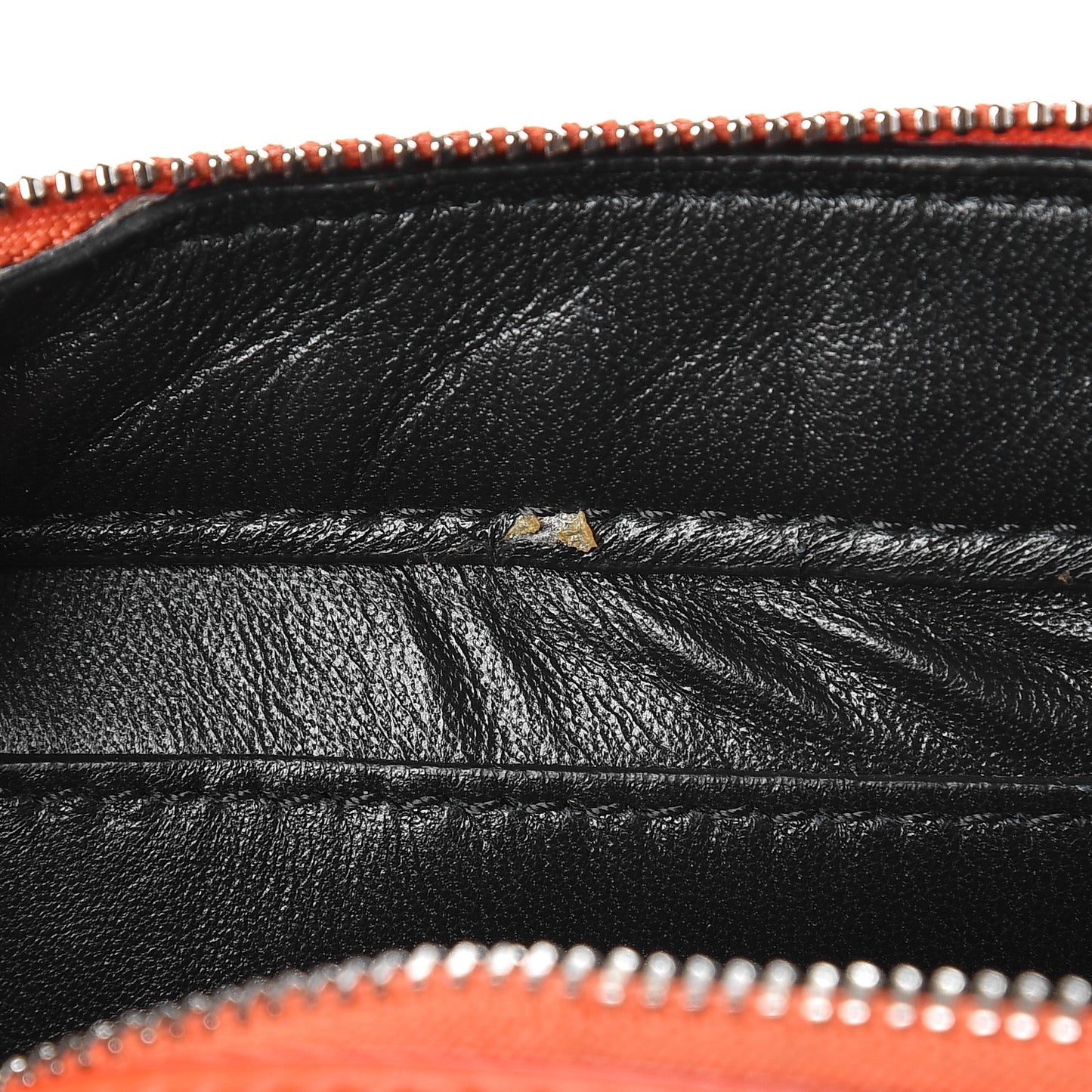 Nappa Side Lock Dragonne Shoulder Bag Bright Orange