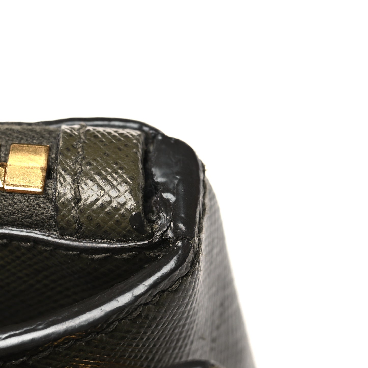 Saffiano Small Galleria Double Zip Tote Militare