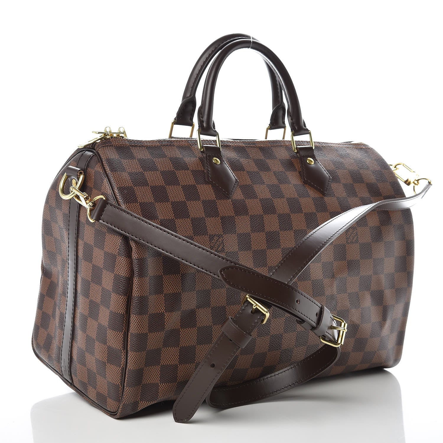 Louis Vuitton Damier Ebene Speedy Bandouliere 35 3 of 10