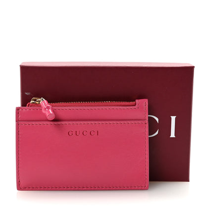 Gucci Calfskin Bamboo Coin Purse Pink 7 of 7