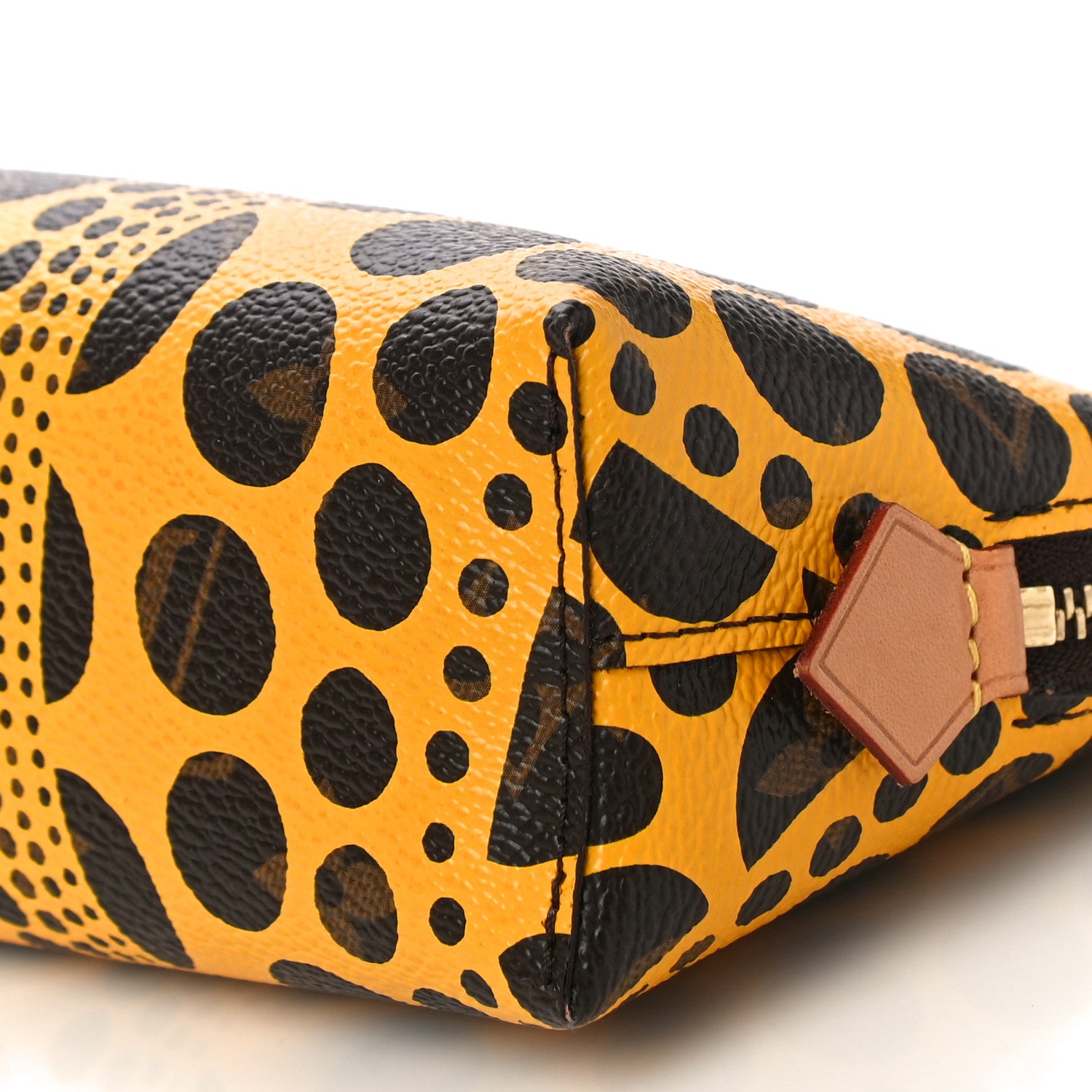 Louis Vuitton Monogram Kusama Pumpkin Dots Cosmetic Pouch Yellow 9 of 9