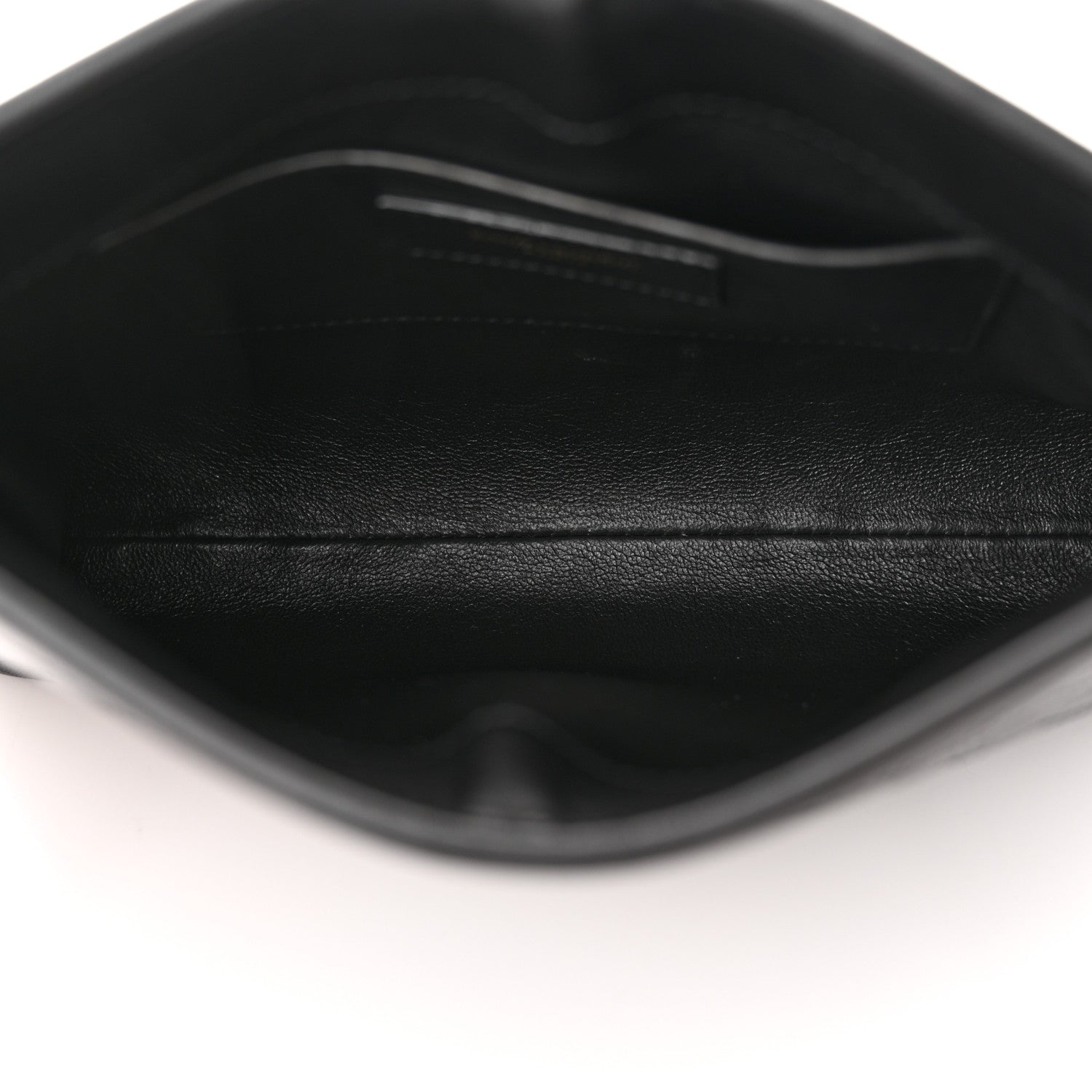 Saint Laurent Lambskin Quilted Monogram Baby Victoire Chain Clutch Bag Black 5 of 11