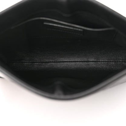 Saint Laurent Lambskin Quilted Monogram Baby Victoire Chain Clutch Bag Black 5 of 11