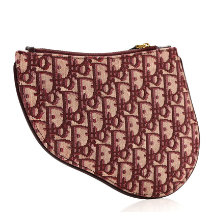 Christian Dior Oblique Saddle Pouch Clutch Bordeaux 3 of 6