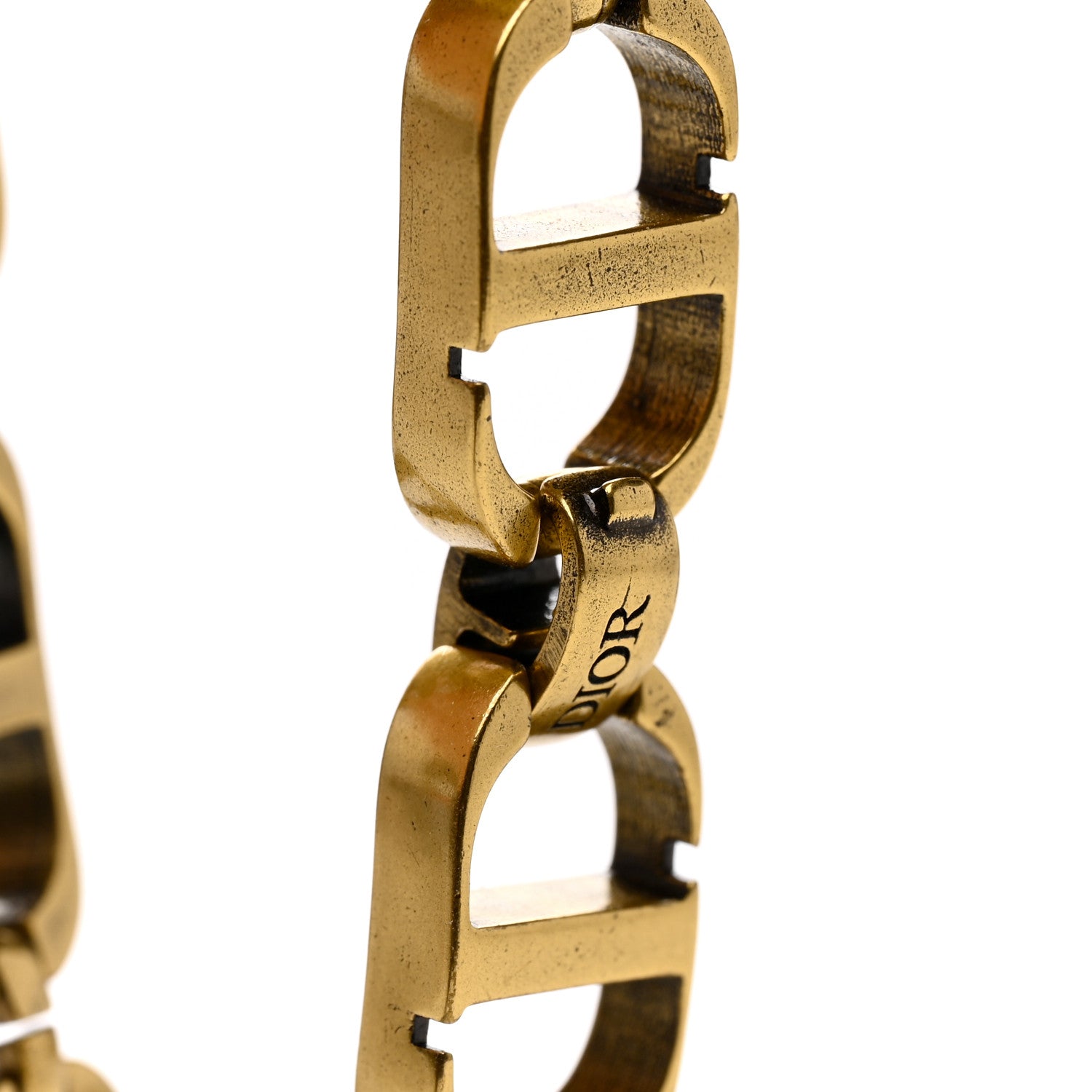Christian Dior Metal CD Chain Bracelet Gold 4 of 5