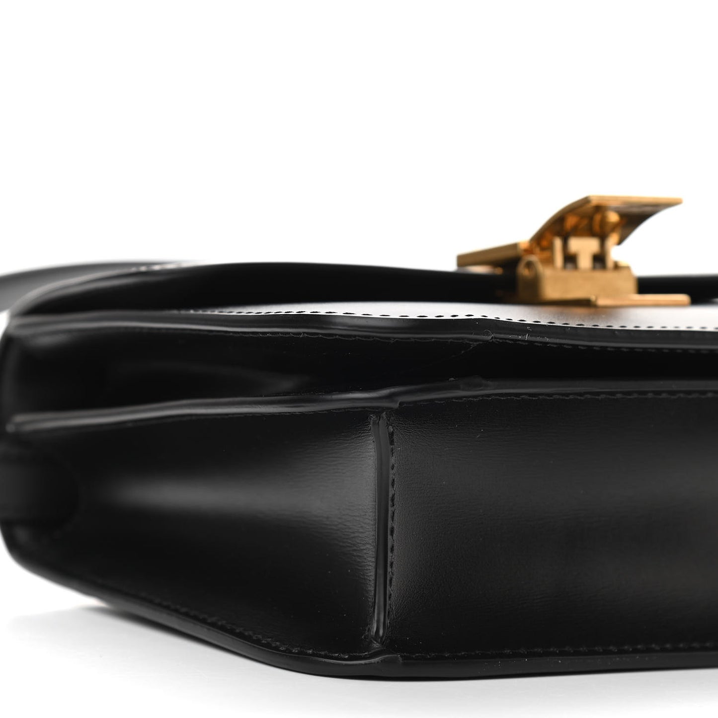 Box Calfskin Teen Classic Box Flap Bag Black