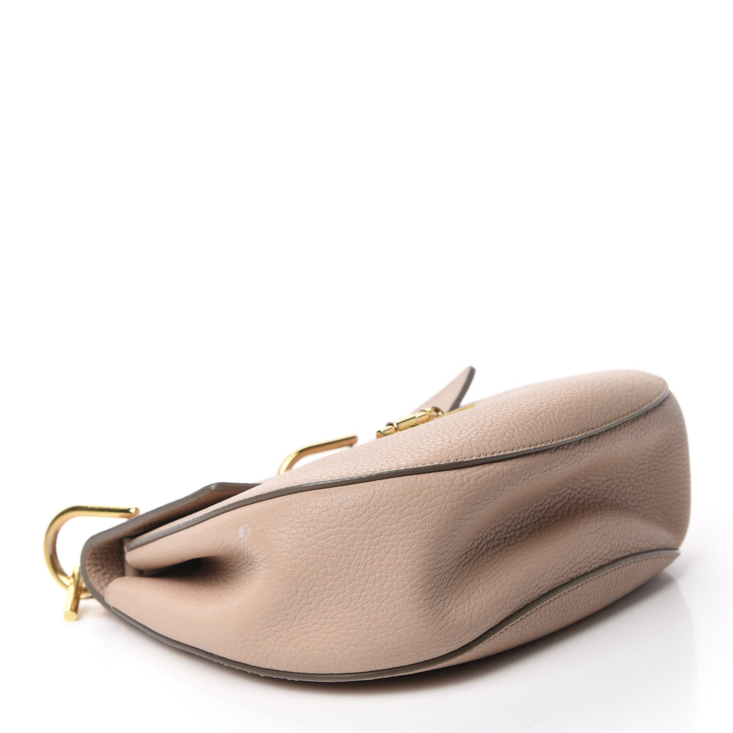 Grained Lambskin Drew Shoulder Bag Abstract White