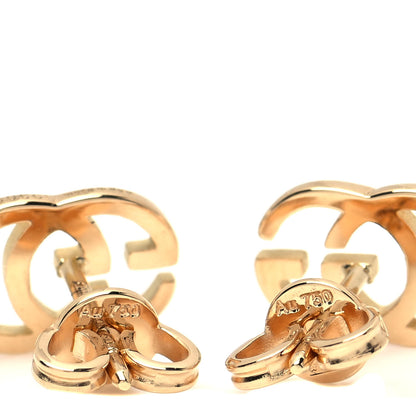 Gucci 18K Yellow Gold GG Tissue Stud Earrings 5 of 6