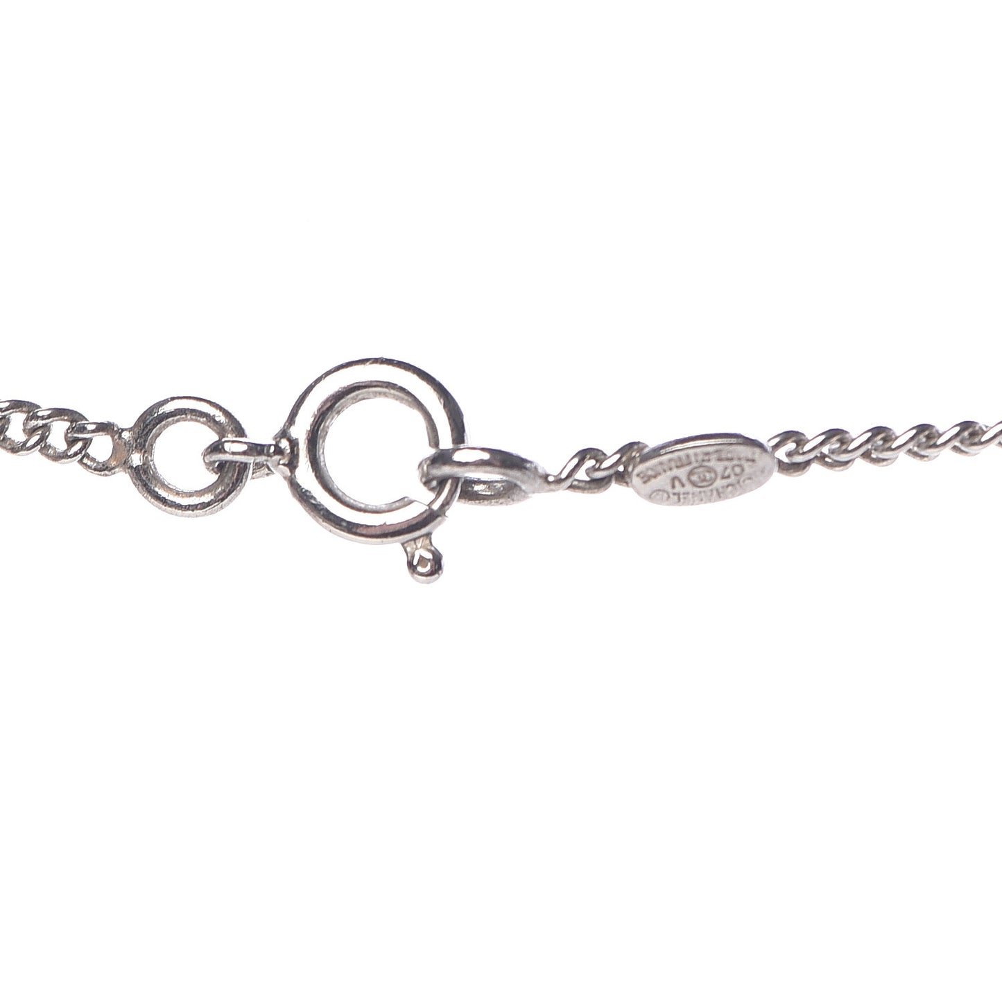 Crystal CC Necklace Silver