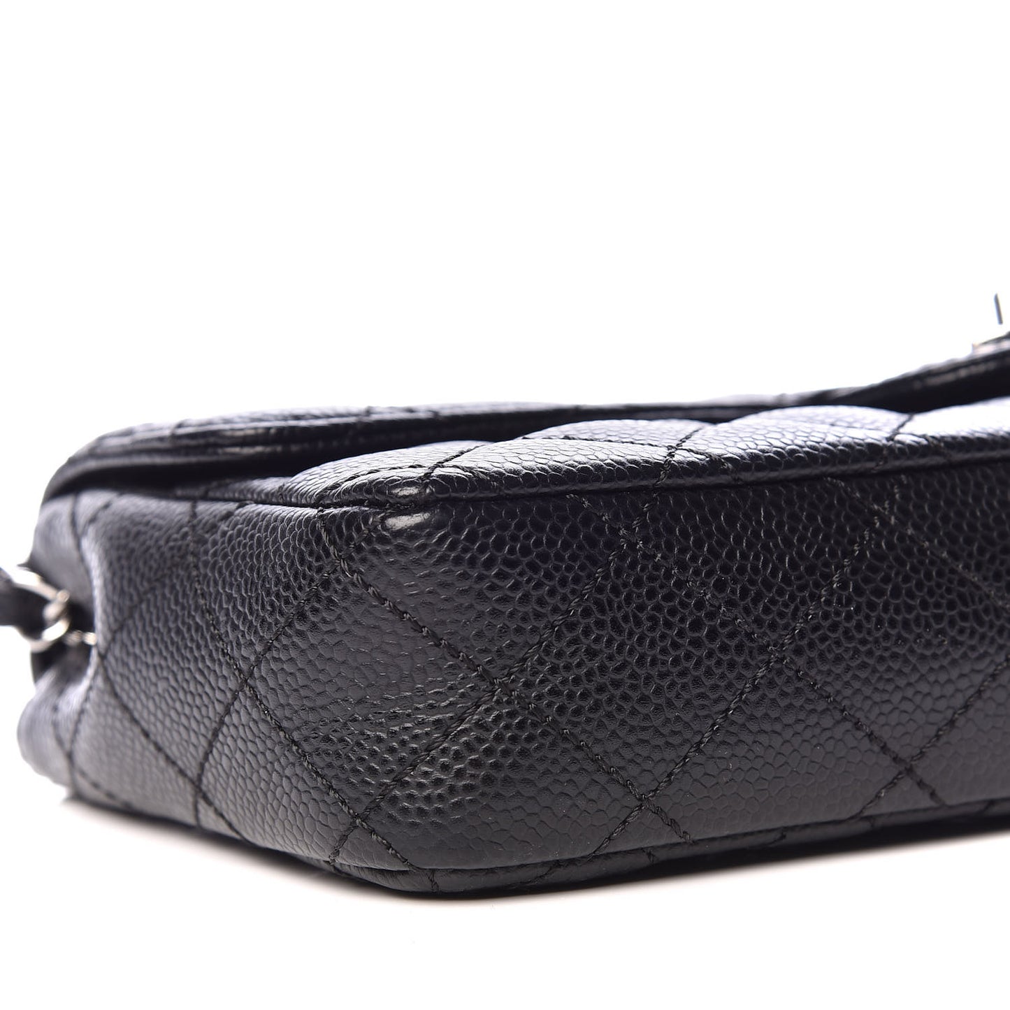 Caviar Quilted East West Flap Black
