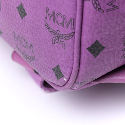 MCM Visetos Medium Sprinkle Stud Stark Backpack Purple 16 of 16