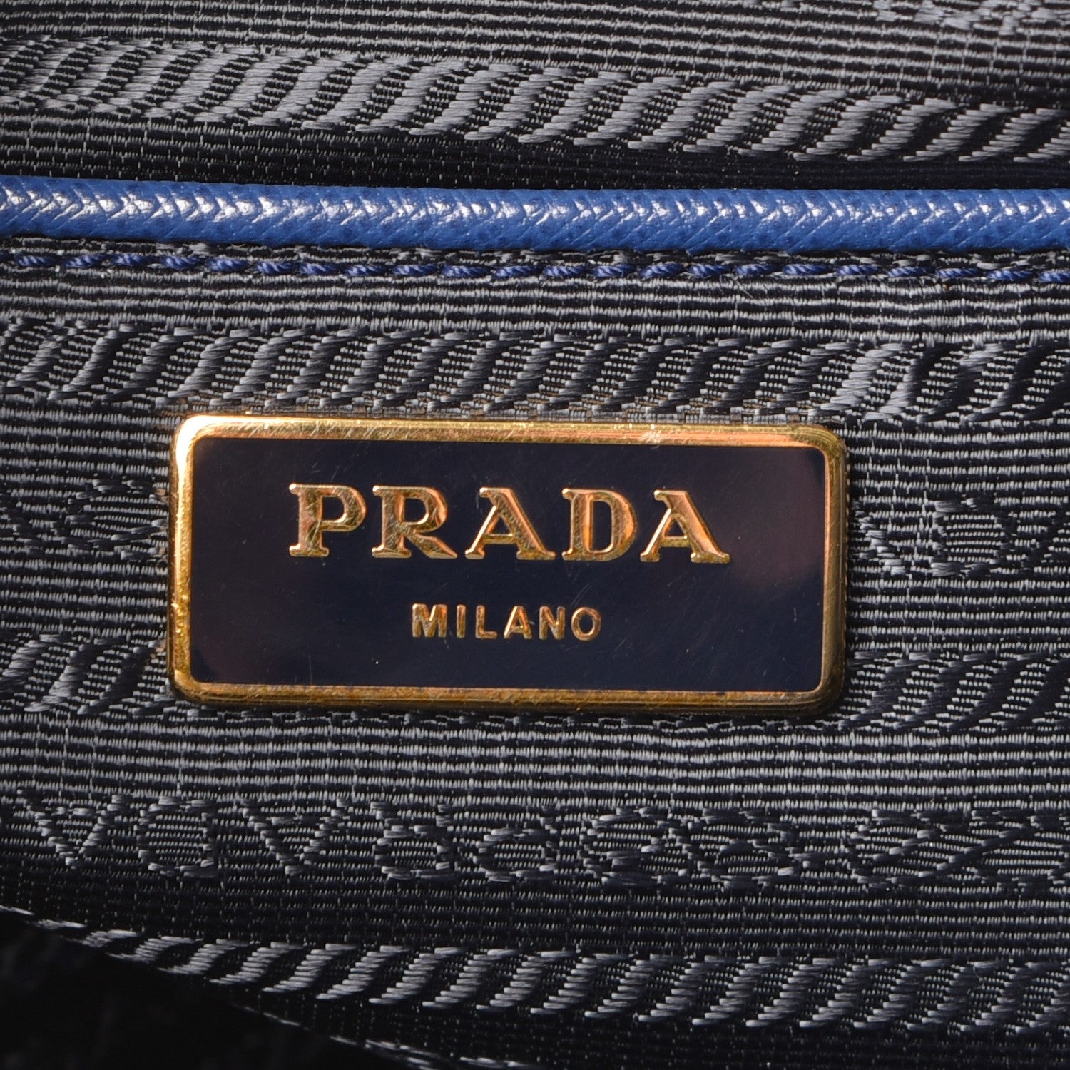 Prada Saffiano Lux Large Tote Bluette 6 of 8