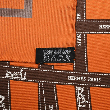Hermes Silk Bolduc Pocket Square Scarf 4 of 4