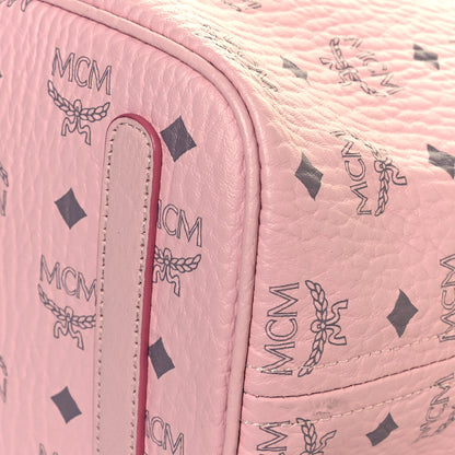 MCM Visetos Medium Liz Reversible Shopper Tote Powder Pink 9 of 21