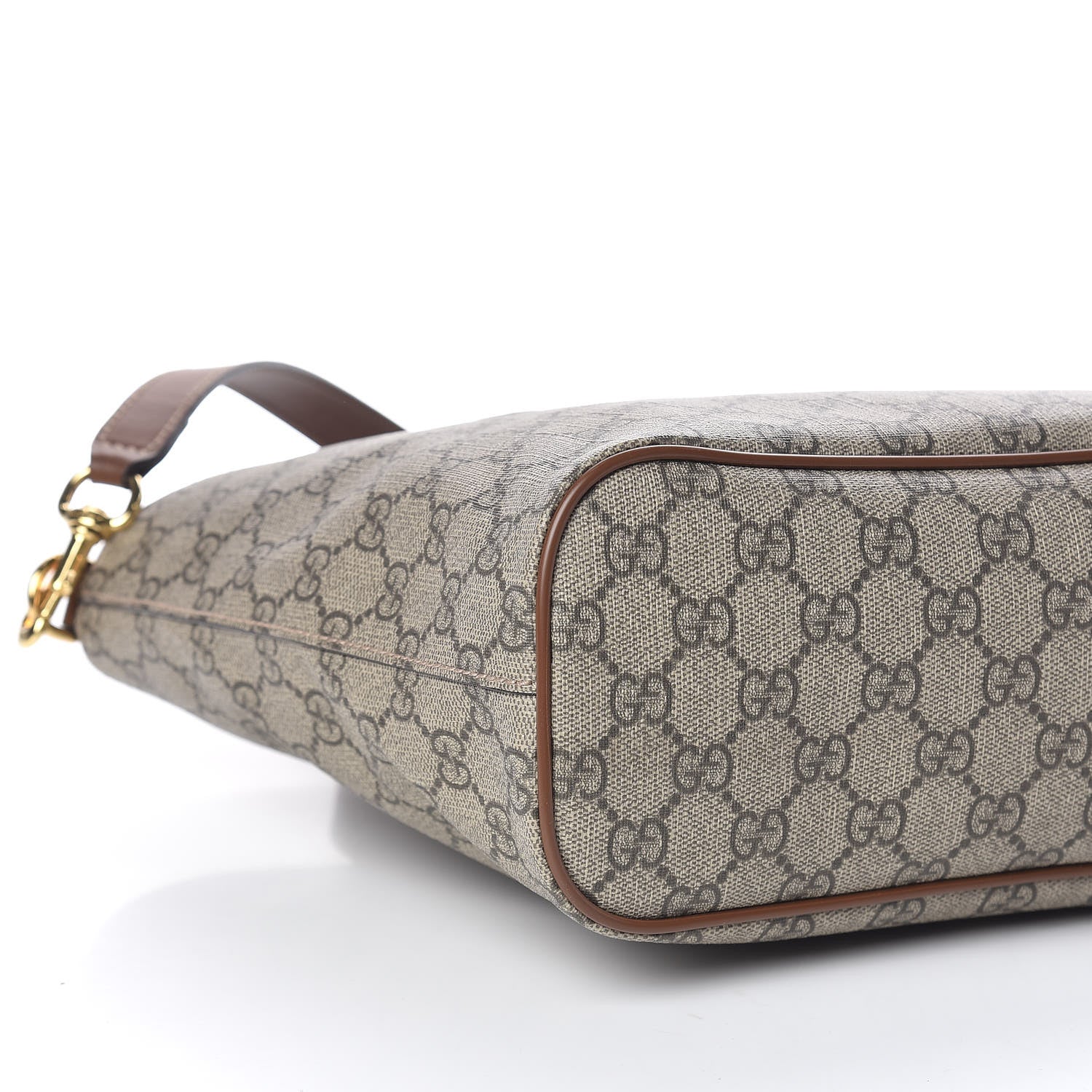 Gucci Soft GG Supreme Monogram Small Crossbody Tote Beige Cuir 5 of 11