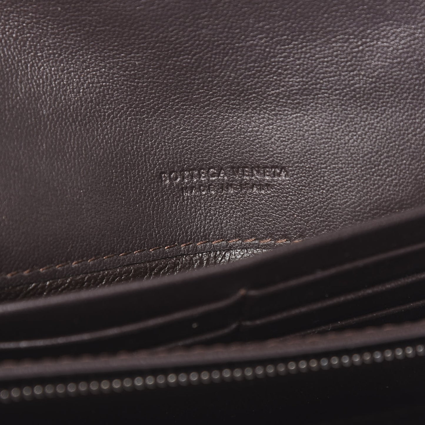 Nappa Intrecciato Continental Flap Wallet Ebano
