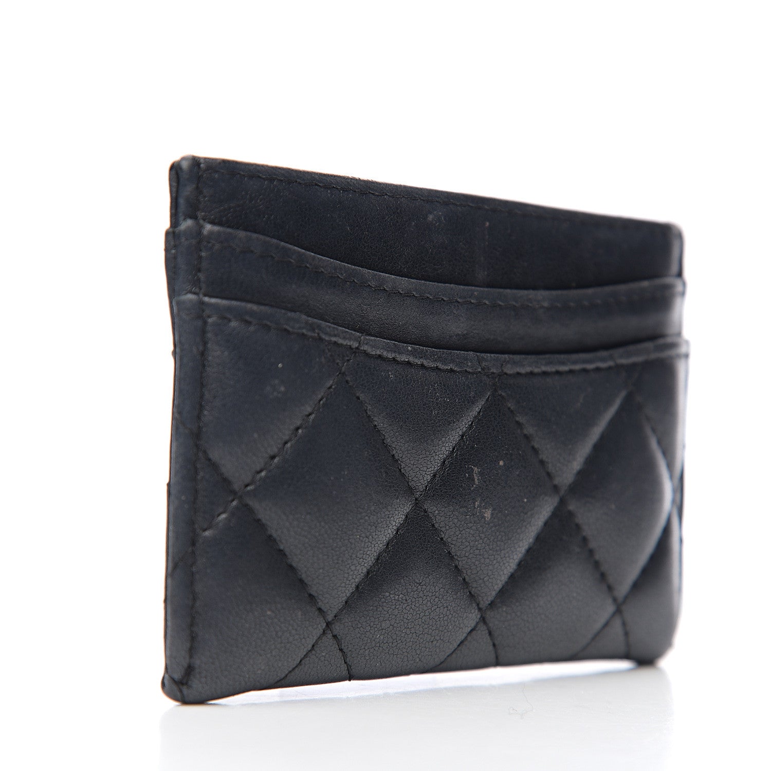 Chanel Lambskin Quilted Card Holder Black 2 of 7