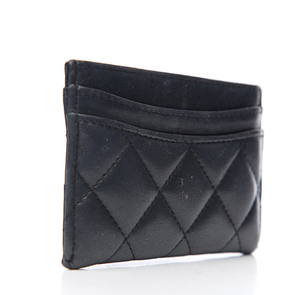 Chanel Lambskin Quilted Card Holder Black 2 of 7