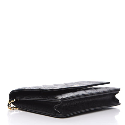 Chanel Caviar Quilted Wallet On Chain WOC Black 4 of 11